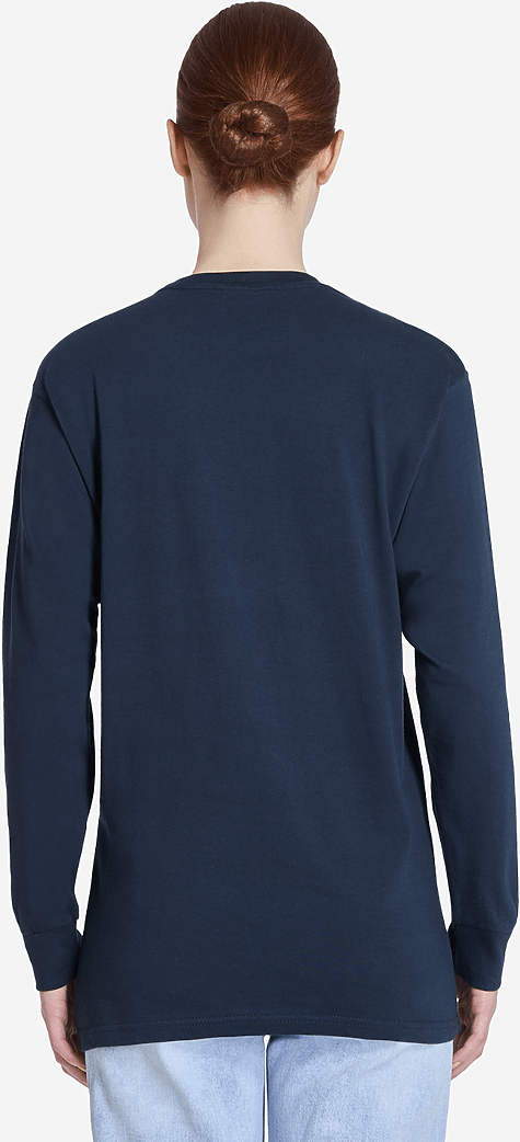 Lane Seven Ls15009 Heavyweight Long Sleeve Tee - Navy