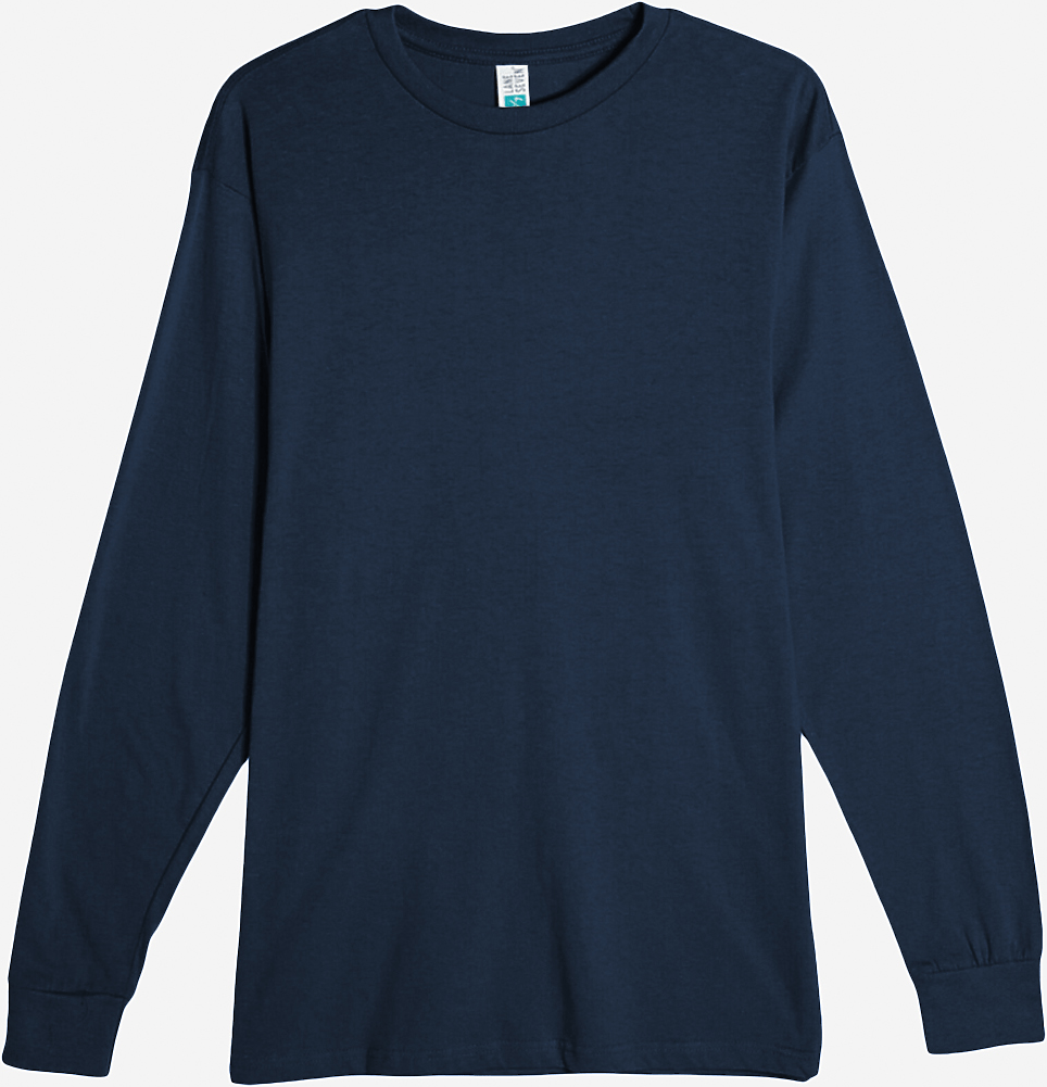 Lane Seven Ls15009 Heavyweight Long Sleeve Tee - Navy