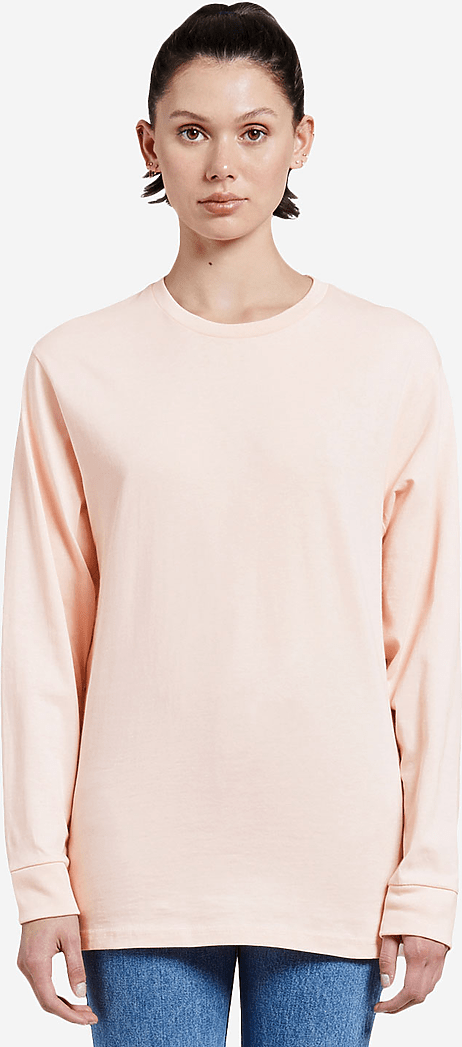 Lane Seven Ls15009 Heavyweight Long Sleeve Tee - Pale Pink