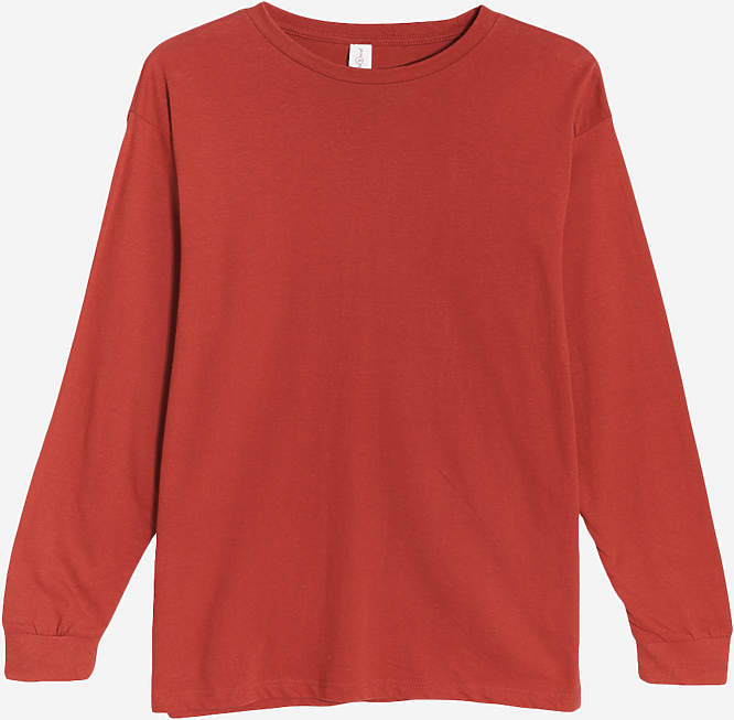 Lane Seven Ls15009 Heavyweight Long Sleeve Tee - Paprika