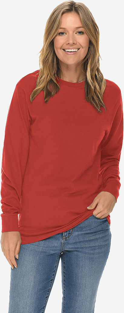 Lane Seven Ls15009 Heavyweight Long Sleeve Tee - Paprika