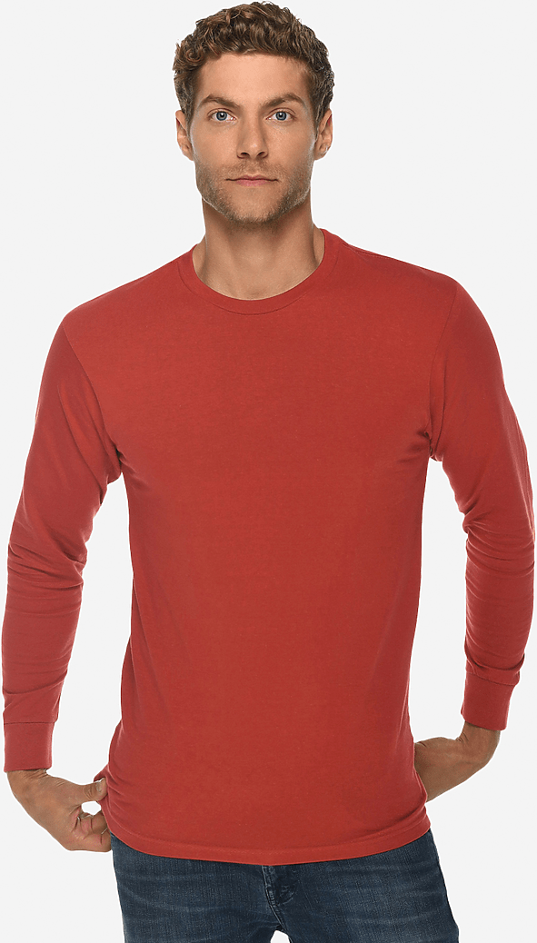 Lane Seven Ls15009 Heavyweight Long Sleeve Tee - Paprika