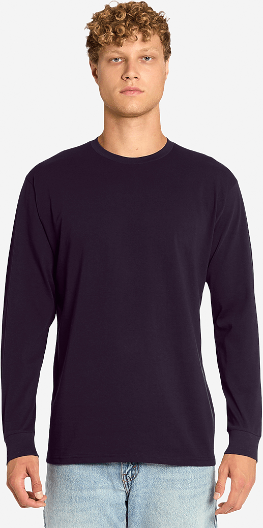 Lane Seven Ls15009 Heavyweight Long Sleeve Tee - Plum - Plum / Adult Xs
