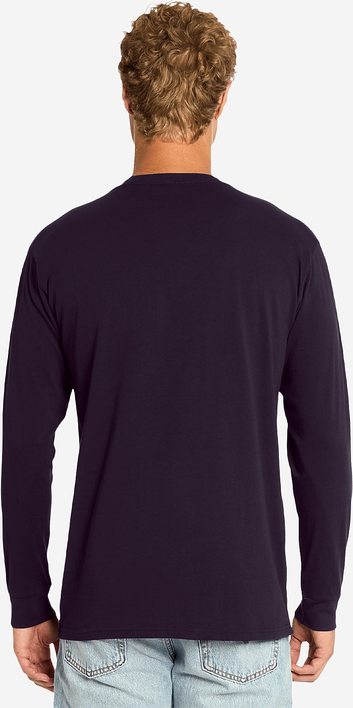 Lane Seven Ls15009 Heavyweight Long Sleeve Tee - Plum