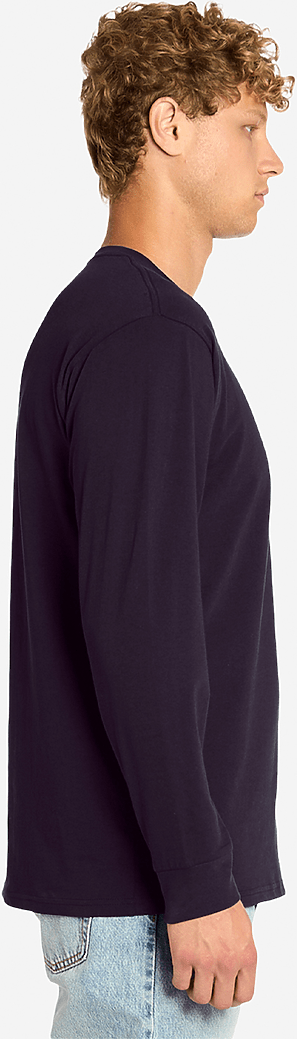 Lane Seven Ls15009 Heavyweight Long Sleeve Tee - Plum