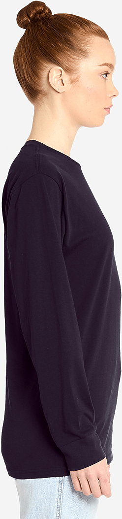 Lane Seven Ls15009 Heavyweight Long Sleeve Tee - Plum