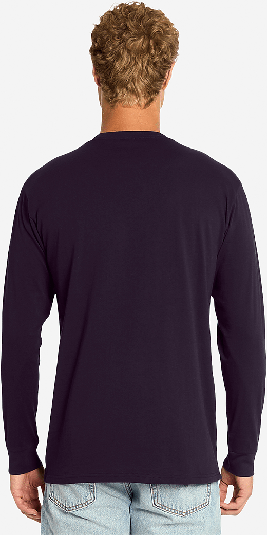 Lane Seven Ls15009 Heavyweight Long Sleeve Tee - Plum