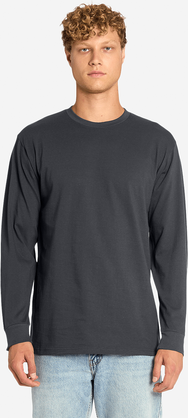 Lane Seven Ls15009 Heavyweight Long Sleeve Tee - Smoke