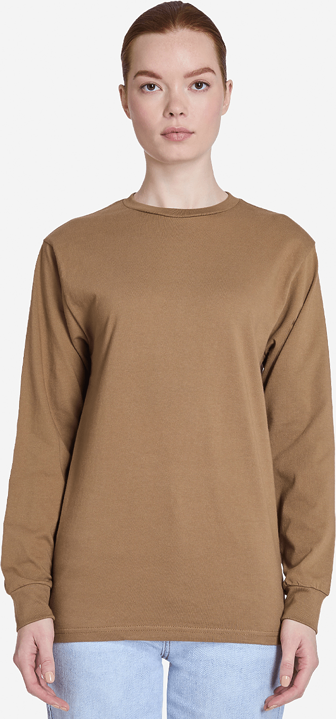 Lane Seven Ls15009 Heavyweight Long Sleeve Tee - Toasted Coconut