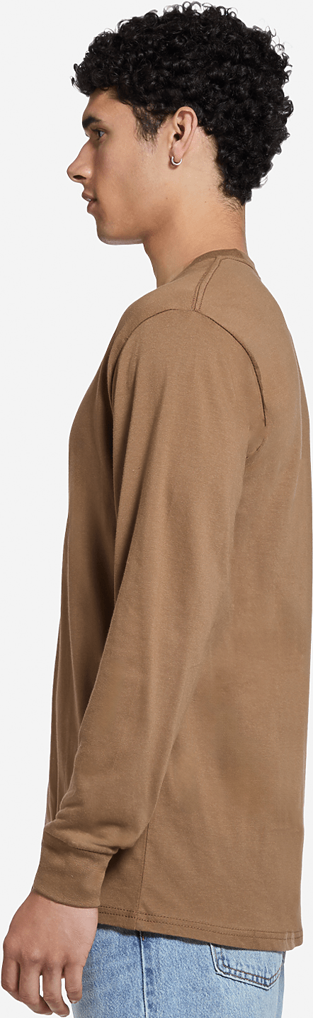 Lane Seven Ls15009 Heavyweight Long Sleeve Tee - Toasted Coconut