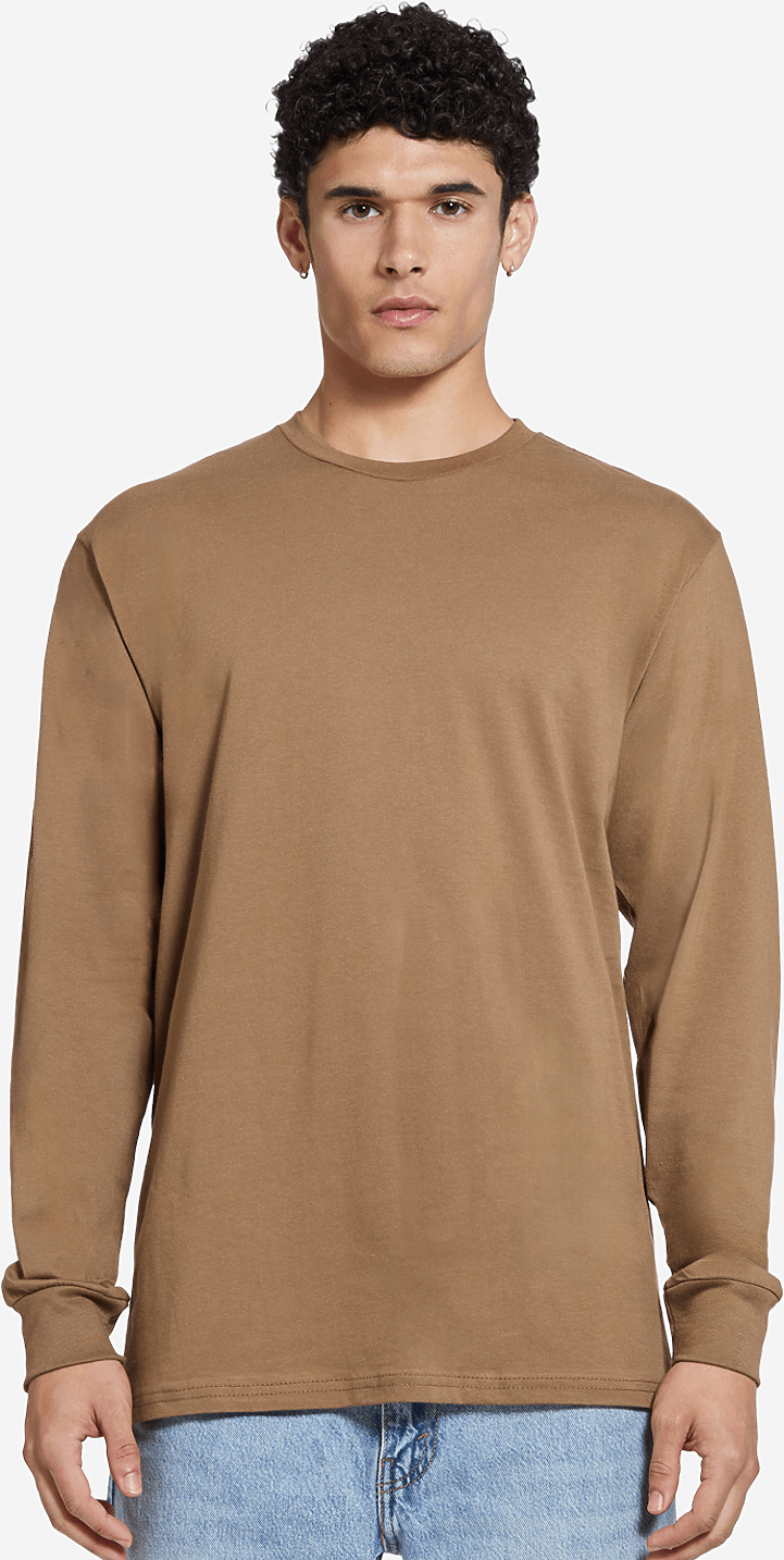 Lane Seven Ls15009 Heavyweight Long Sleeve Tee - Toasted Coconut