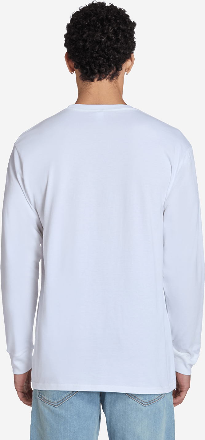 Lane Seven Ls15009 Heavyweight Long Sleeve Tee - White