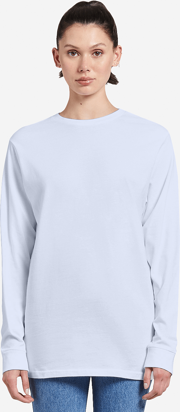 Lane Seven Ls15009 Heavyweight Long Sleeve Tee - White