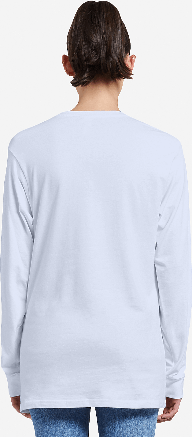 Lane Seven Ls15009 Heavyweight Long Sleeve Tee - White