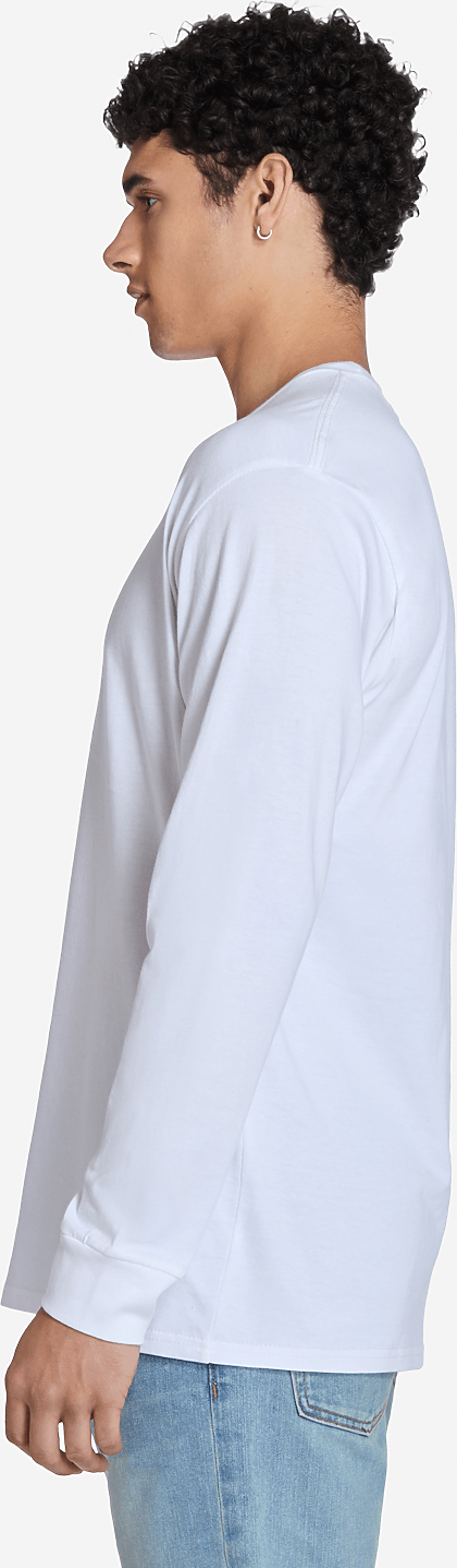 Lane Seven Ls15009 Heavyweight Long Sleeve Tee - White