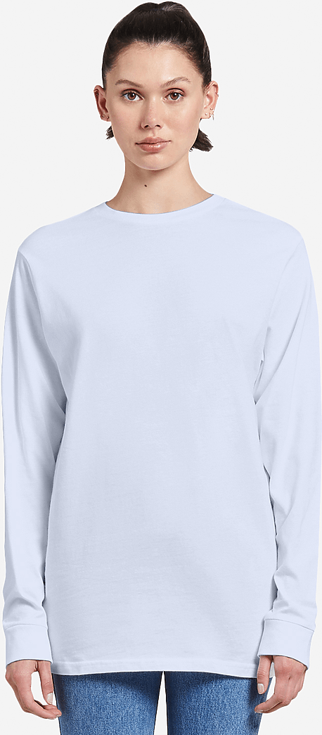 Lane Seven Ls15009 Heavyweight Long Sleeve Tee - White