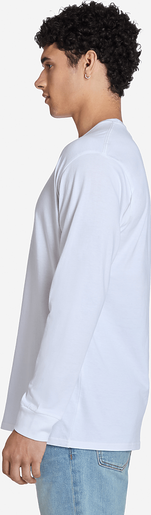 Lane Seven Ls15009 Heavyweight Long Sleeve Tee - White