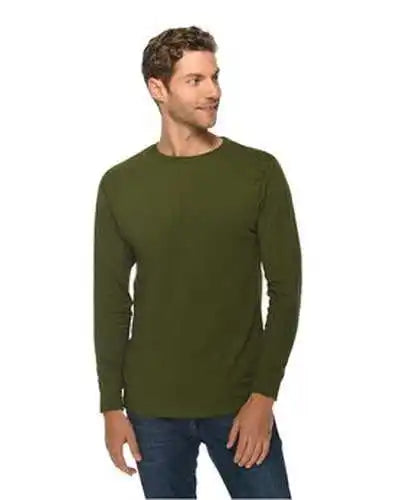 Lane Seven Ls15009 Unisex Long Sleeve t Shirt Army Green