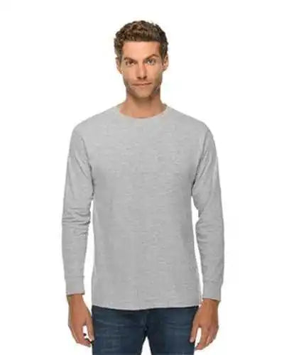 Lane Seven Ls15009 Unisex Long Sleeve T-shirt - Heather Gray