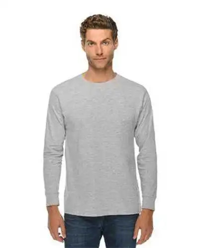 Lane Seven Ls15009 Unisex Long Sleeve T-shirt - Heather Gray