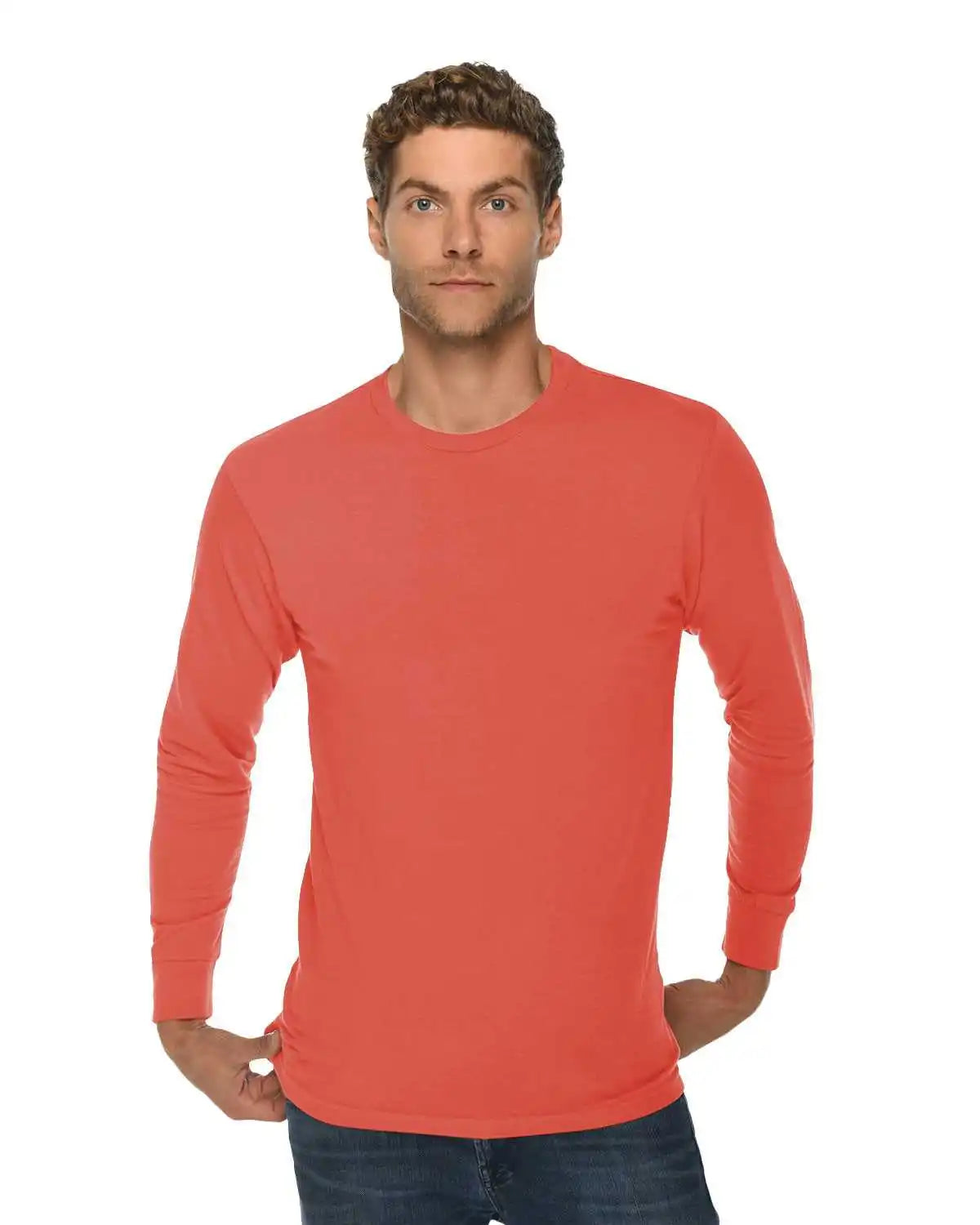 Lane Seven Ls15009 Unisex Long Sleeve T-shirt - Paprika