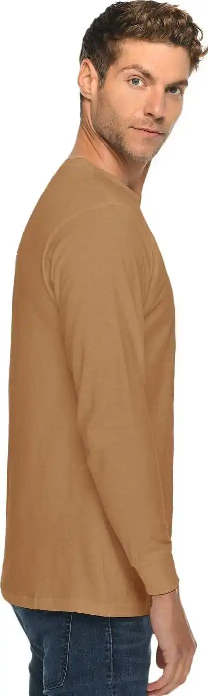 Lane Seven Ls15009 Unisex Long Sleeve t Shirt Toasted Coconut