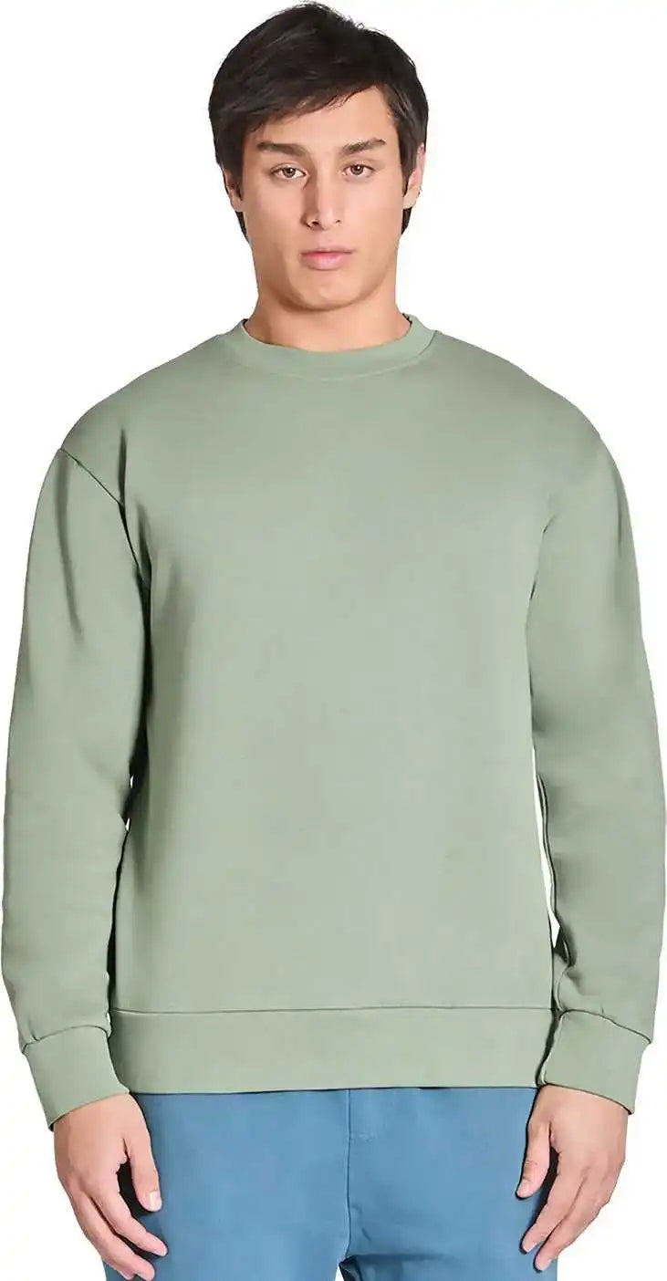 Lane Seven Ls16004 Unisex Urban Pigment-dyed Crewneck Sweatshirt - Oil Green