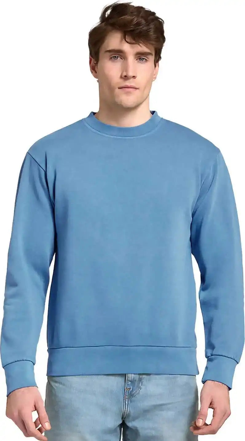 Lane Seven Ls16004 Unisex Urban Pigment-dyed Crewneck Sweatshirt - Pebble Blue