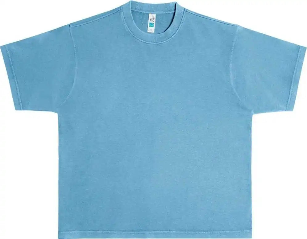 Lane Seven Ls16005 Heavyweight Pigment t Shirt Pebble Blue