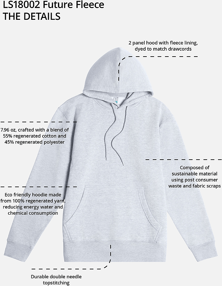 Lane Seven Ls18002 Future Fleece Hoodie - Black