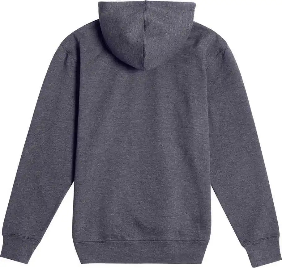 Lane Seven Ls18002 Unisex Future Fleece Hooded Sweatshirt Heather Charcoal