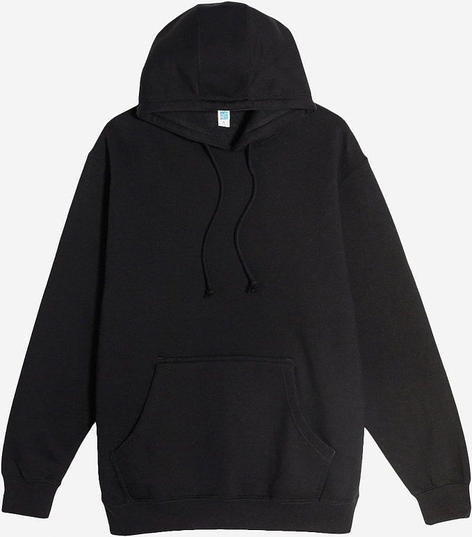 Lane Seven Ls19001 Heavyweight Pullover Hoodie - Black