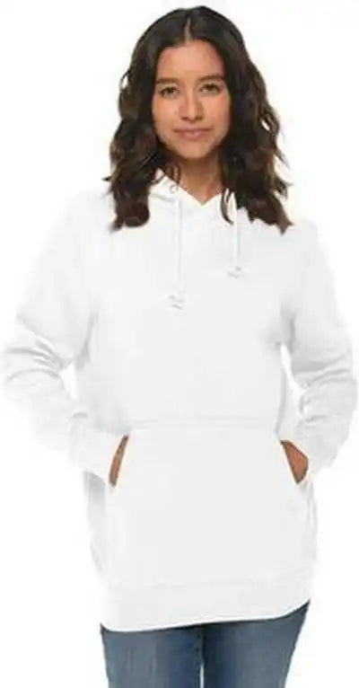 Lane Seven Ls19001 Unisex Heavyweight Pullover Hooded Sweatshirt White
