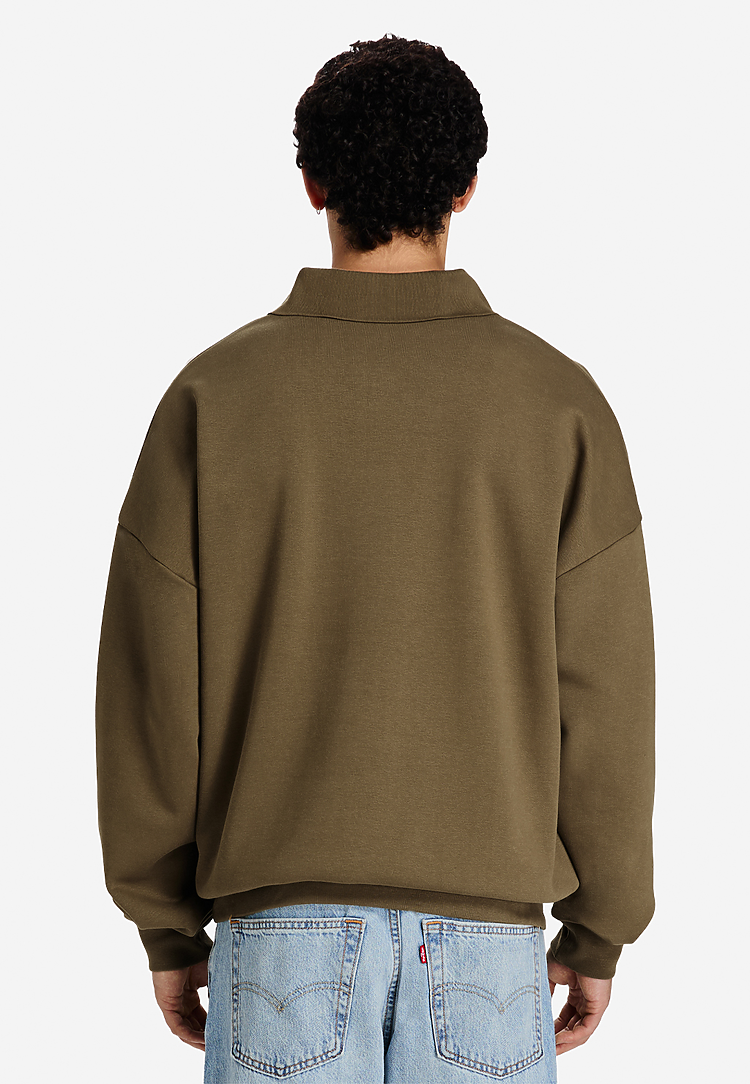 Lane Seven Ls24012 Element Polo Collar Crewneck - Cacao