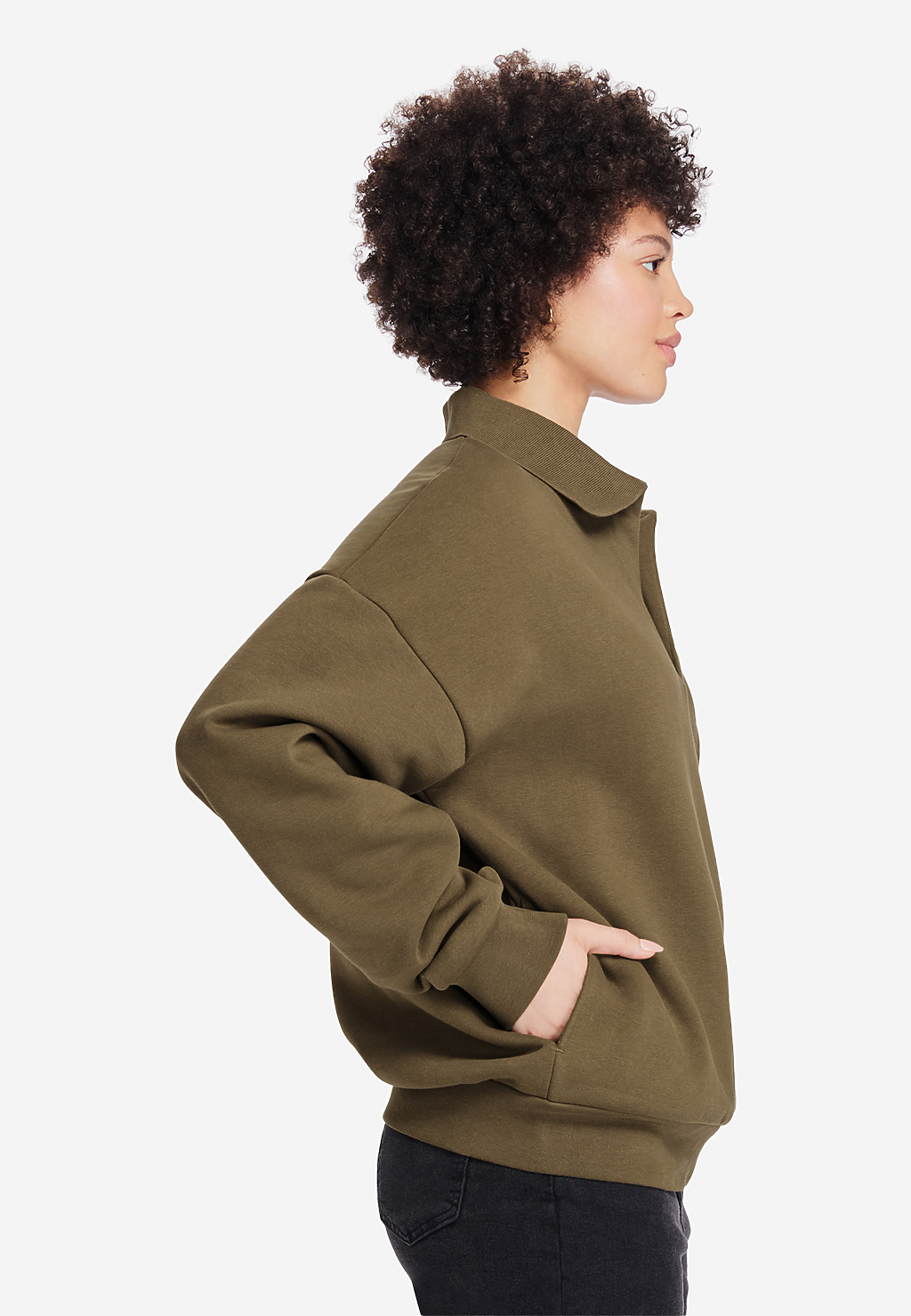 Lane Seven Ls24012 Element Polo Collar Crewneck - Cacao