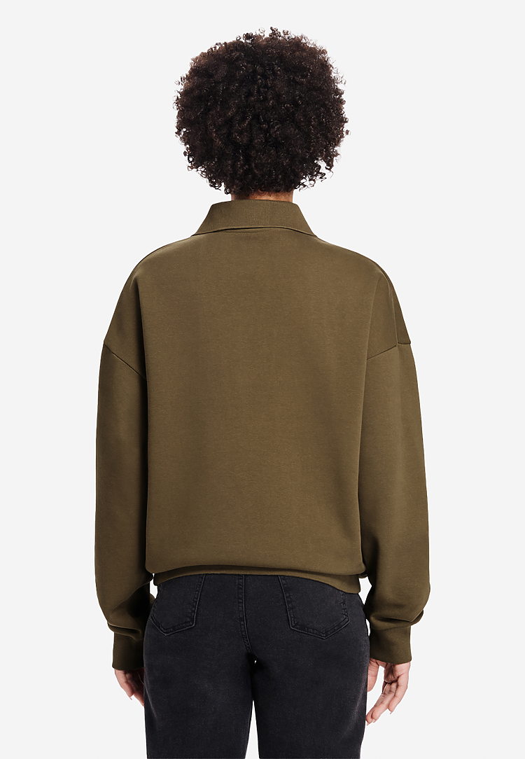 Lane Seven Ls24012 Element Polo Collar Crewneck - Cacao