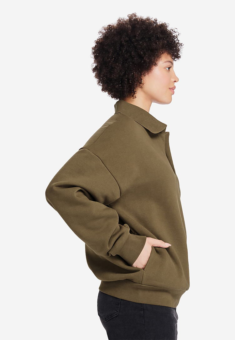 Lane Seven Ls24012 Element Polo Collar Crewneck - Cacao