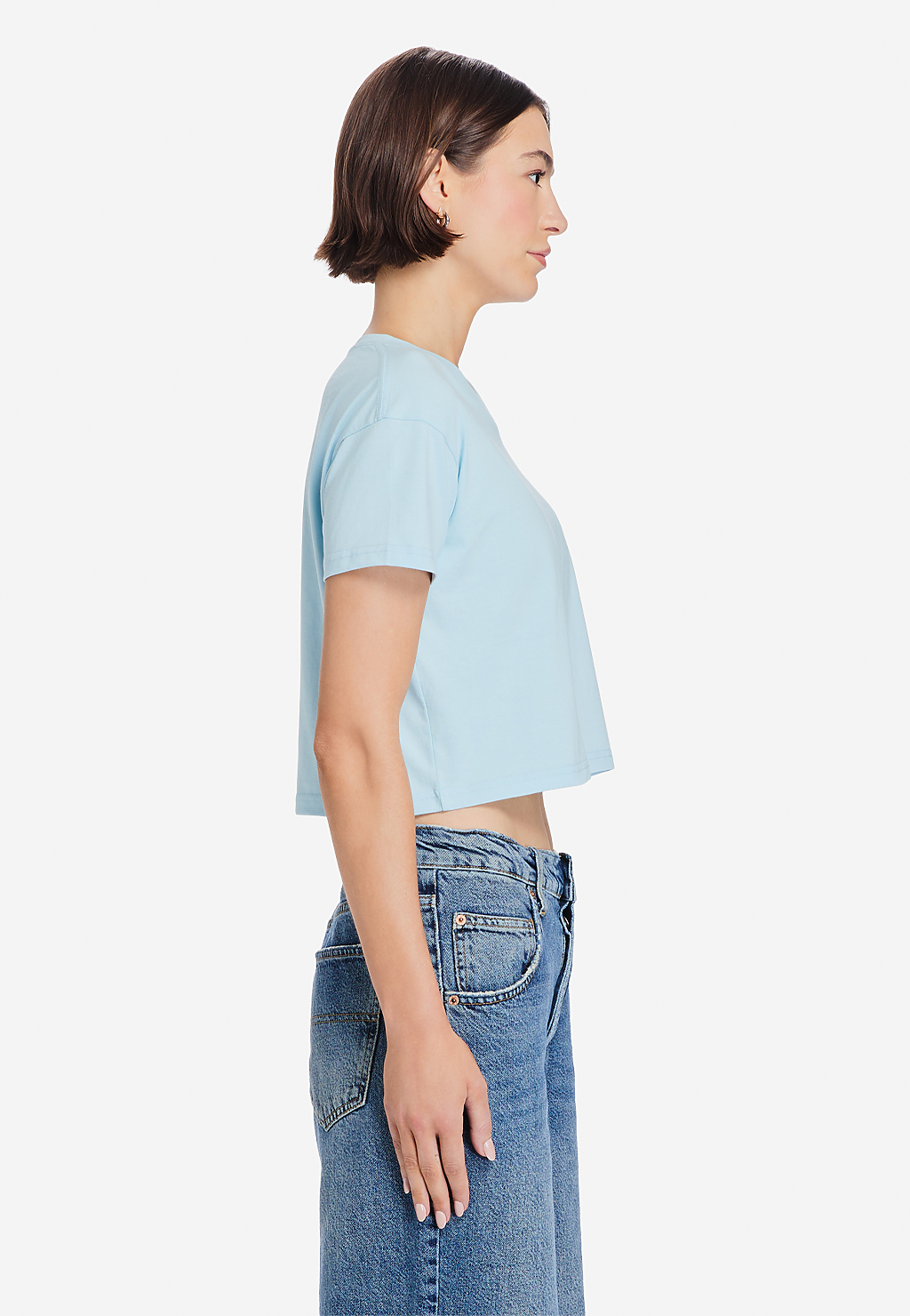 Lane Seven Ls81000 Women’s Crop Tee - Baby Blue