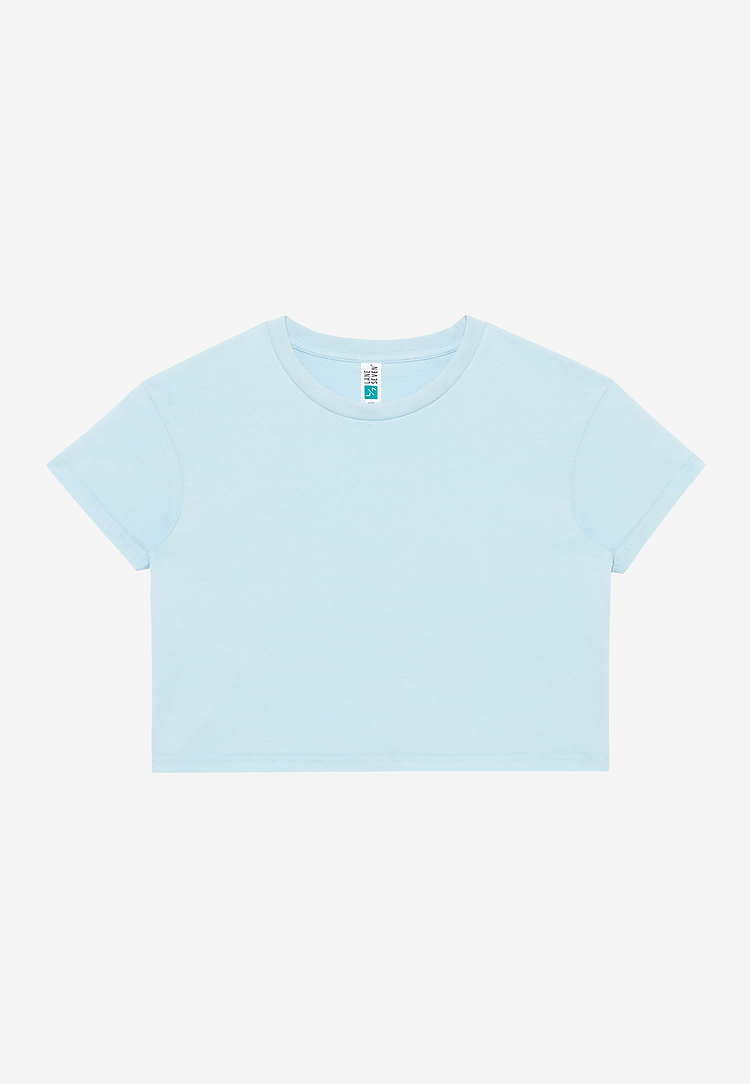 Lane Seven Ls81000 Women’s Crop Tee - Baby Blue