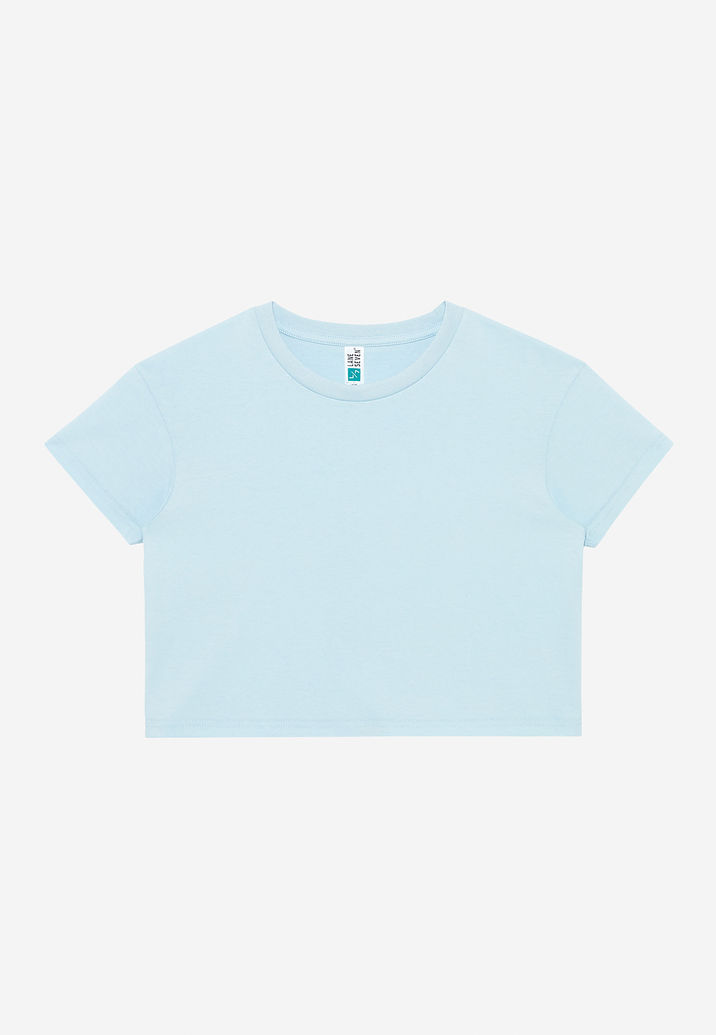 Lane Seven Ls81000 Women’s Crop Tee - Baby Blue