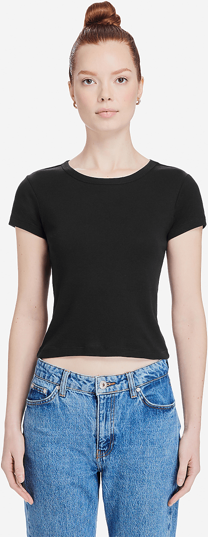 Lane Seven Ls82001 Women’s Baby Tee - Black