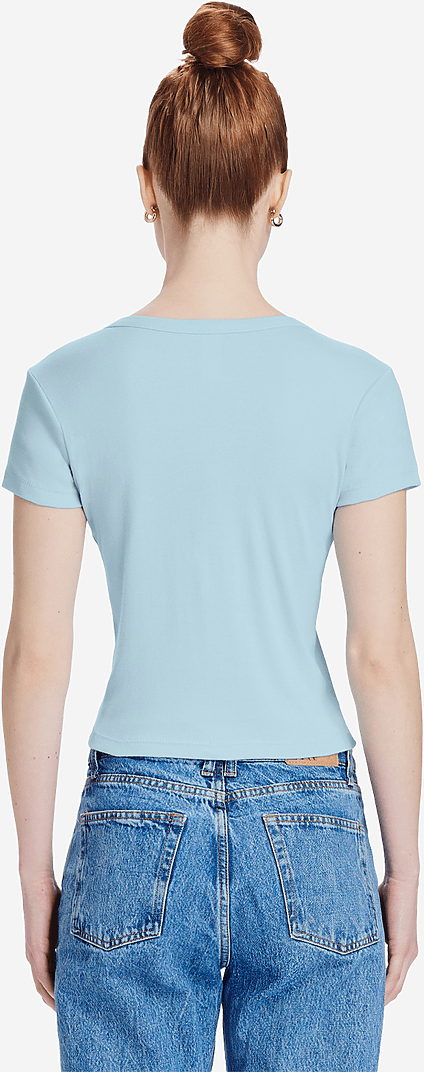 Lane Seven Ls82001 Women’s Baby Tee - Baby Blue