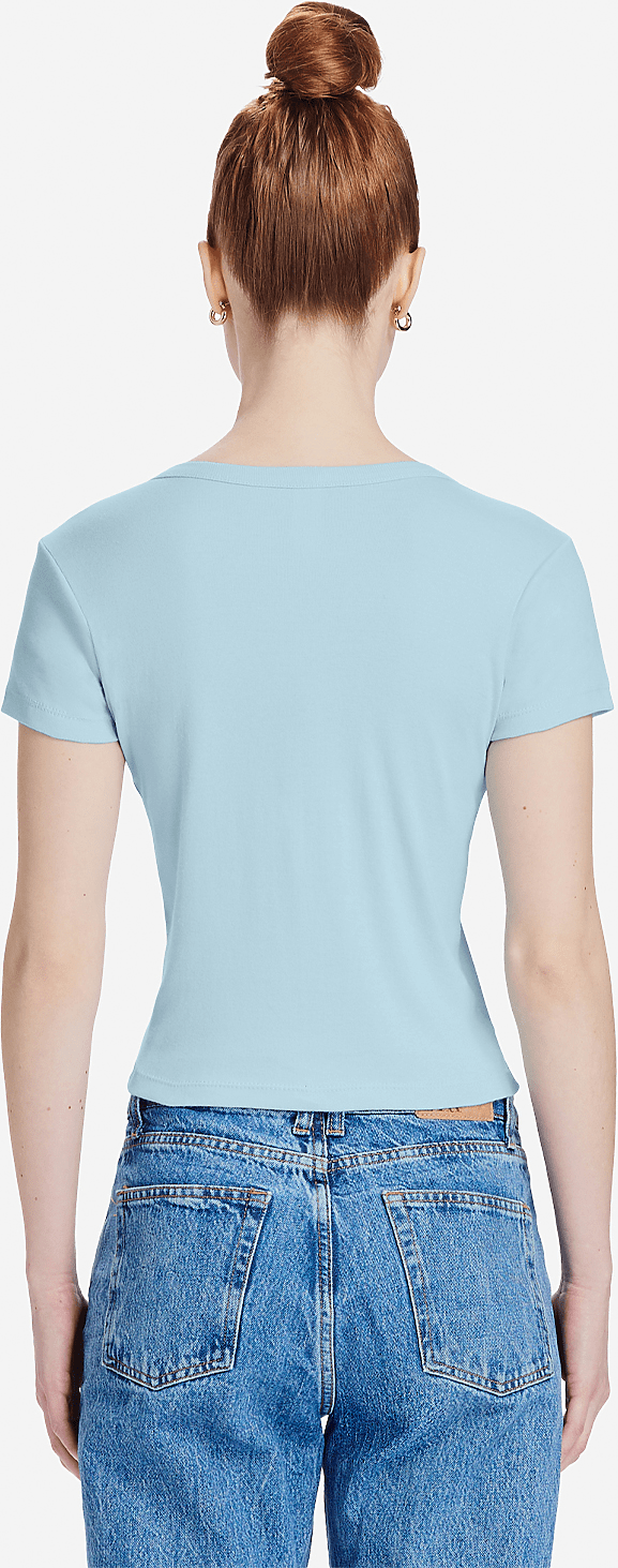 Lane Seven Ls82001 Women’s Baby Tee - Baby Blue