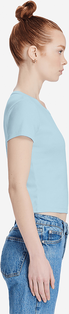 Lane Seven Ls82001 Women’s Baby Tee - Baby Blue