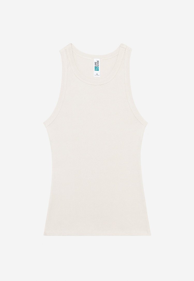 Lane Seven Ls83006 Women’s Ribbed Tank - Bone
