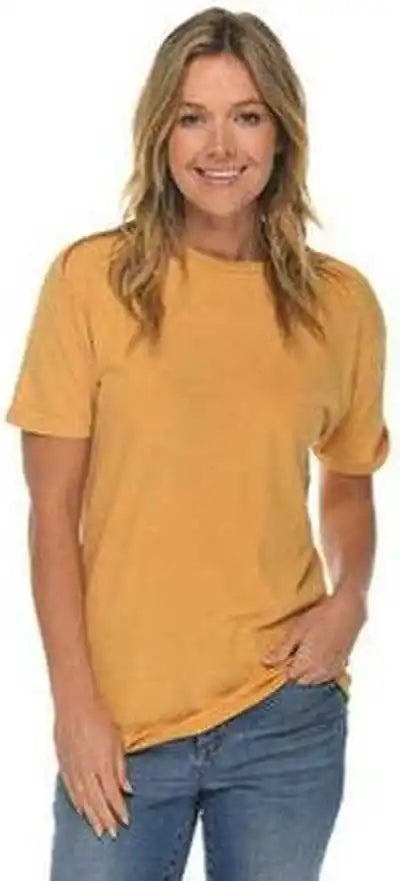 Lane Seven Lst002 Unisex Vintage t Shirt Mustard