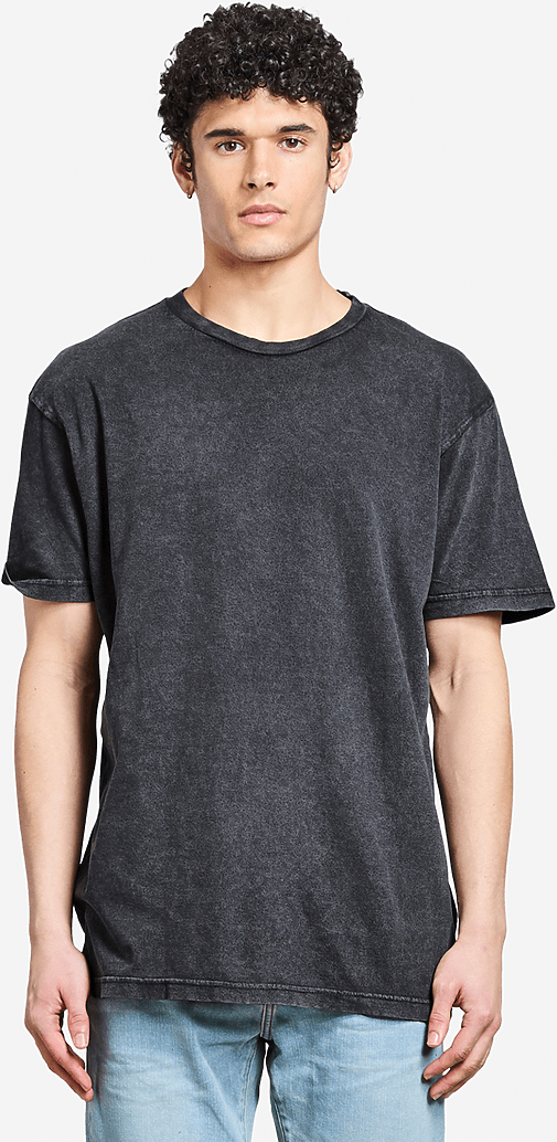 Lane Seven Lst002 Vintage Crewneck Tee - Black - Adult Xs