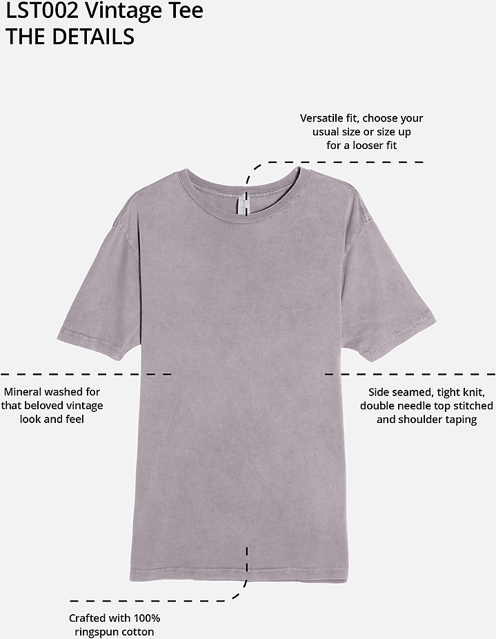 Lane Seven Lst002 Vintage Crewneck Tee - Camel