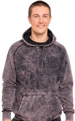 Lane Seven Lst004 Unisex Vintage Raglan Hooded Sweatshirt - Cloud Black