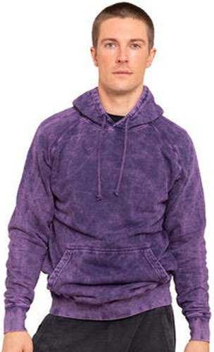 Lane Seven Lst004 Unisex Vintage Raglan Hooded Sweatshirt - Cloud Purple
